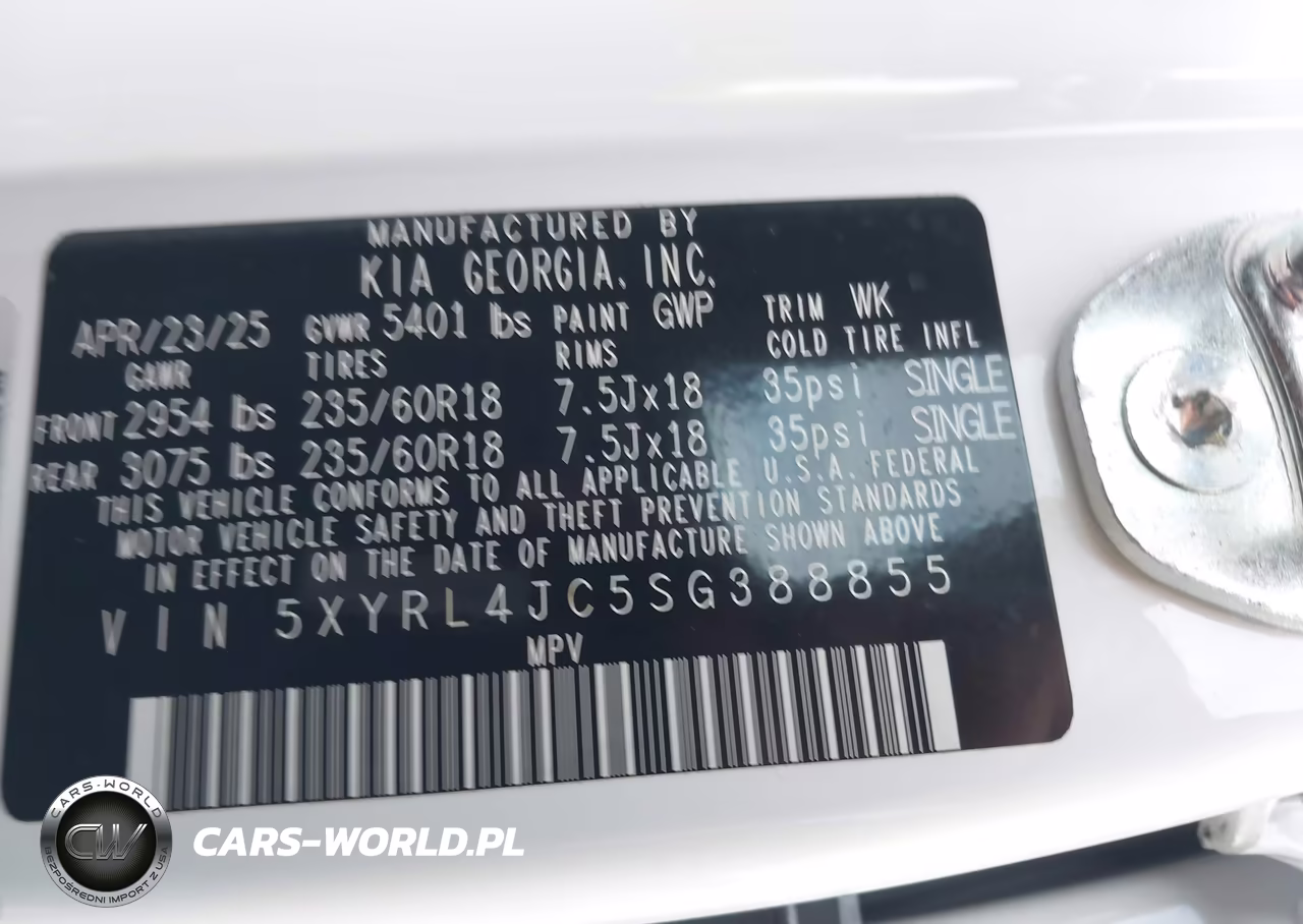 2025 Kia Sorento S VIN:5XYRL4JC5SG388855 - 9