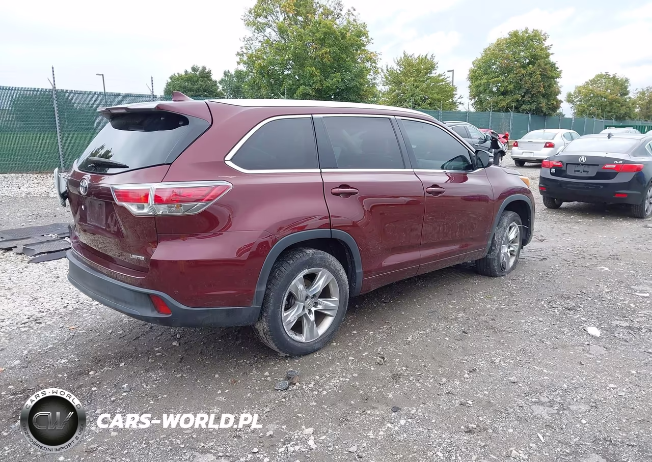 2014 Toyota Highlander Limited V6 VIN:5TDYKRFH8ES019723 - 4