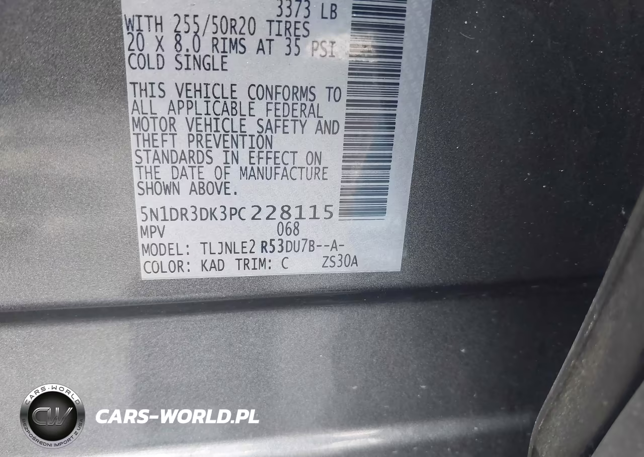 2023 Nissan Pathfinder Platinum 4Wd VIN:5N1DR3DK3PC228115 - 9