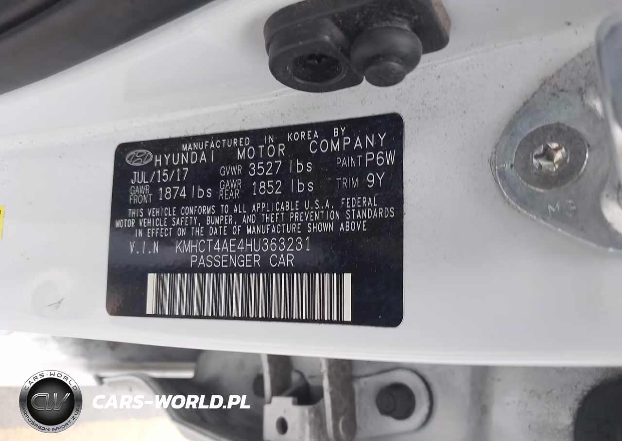 2017 Hyundai Accent Value Edition VIN:KMHCT4AE4HU363231 - 9