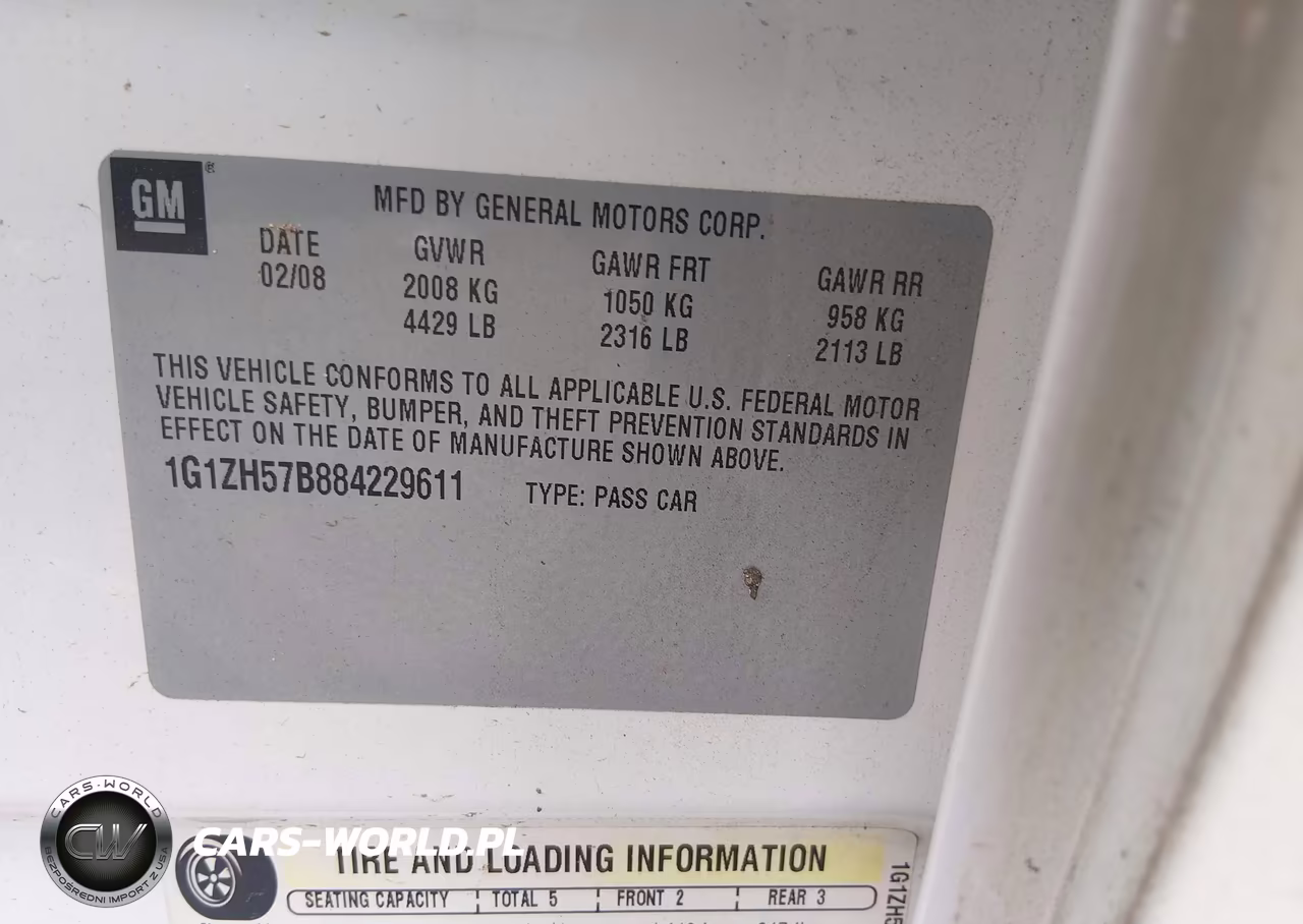 2008 Chevrolet Malibu Lt VIN:1G1ZH57B884229611 - 9