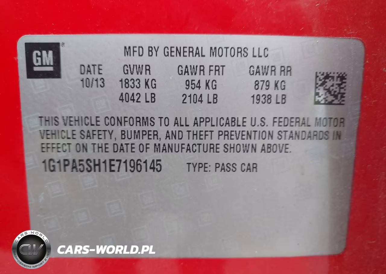 2014 Chevrolet Cruze Ls Auto VIN:1G1PA5SH1E7196145 - 9