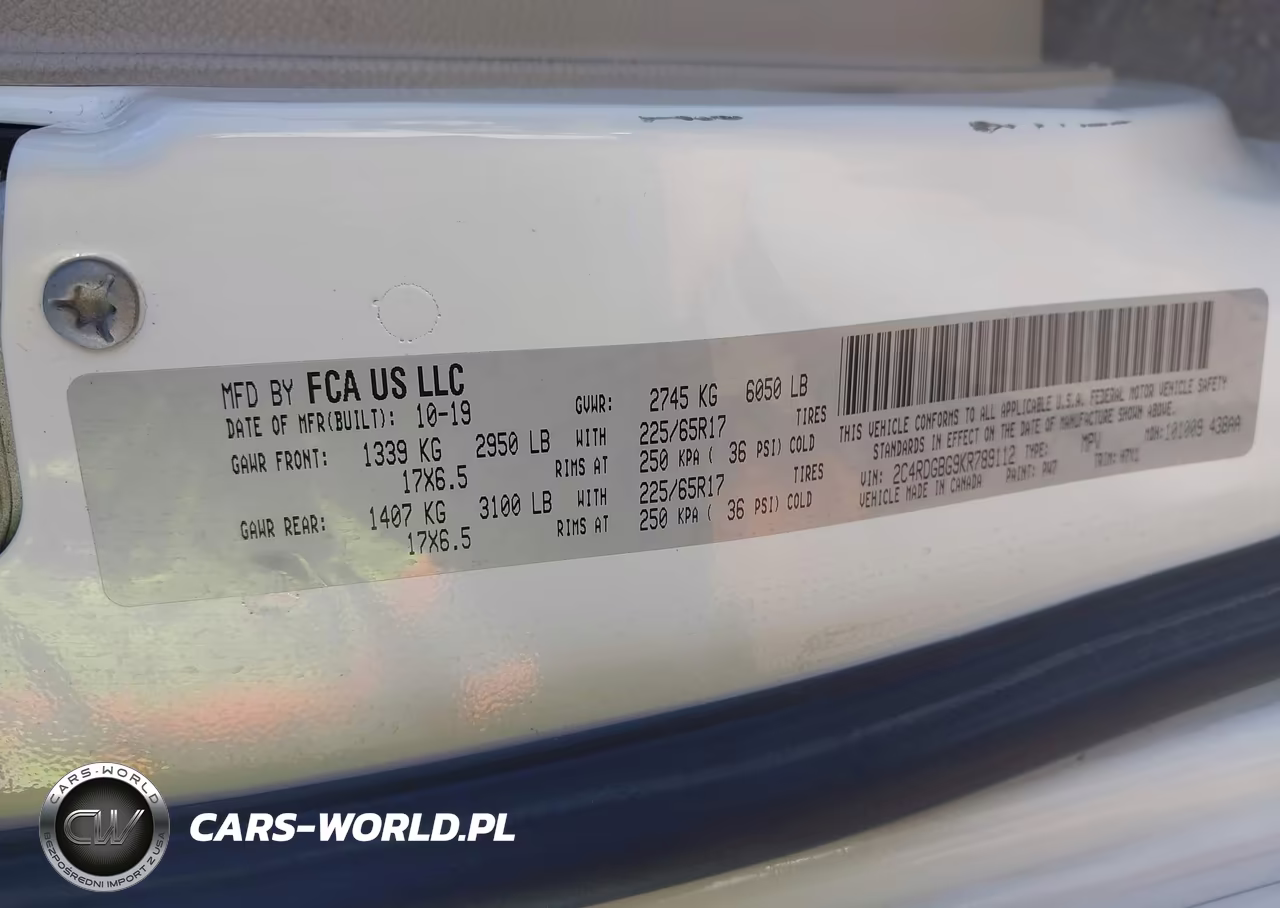 2019 Dodge Grand Caravan Se VIN:2C4RDGBG9KR789112 - 9