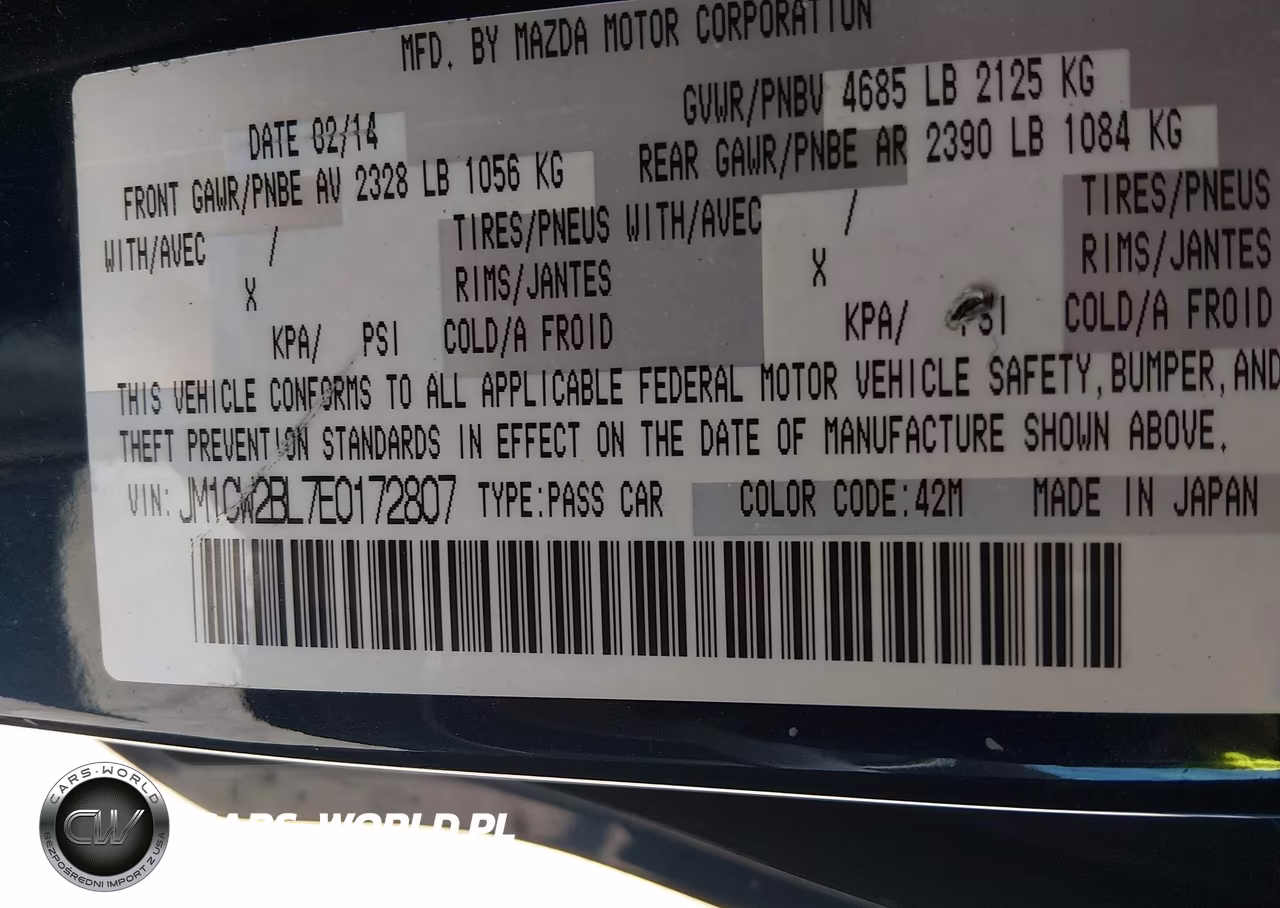 2014 Mazda Mazda5 Sport VIN:JM1CW2BL7E0172807 - 9