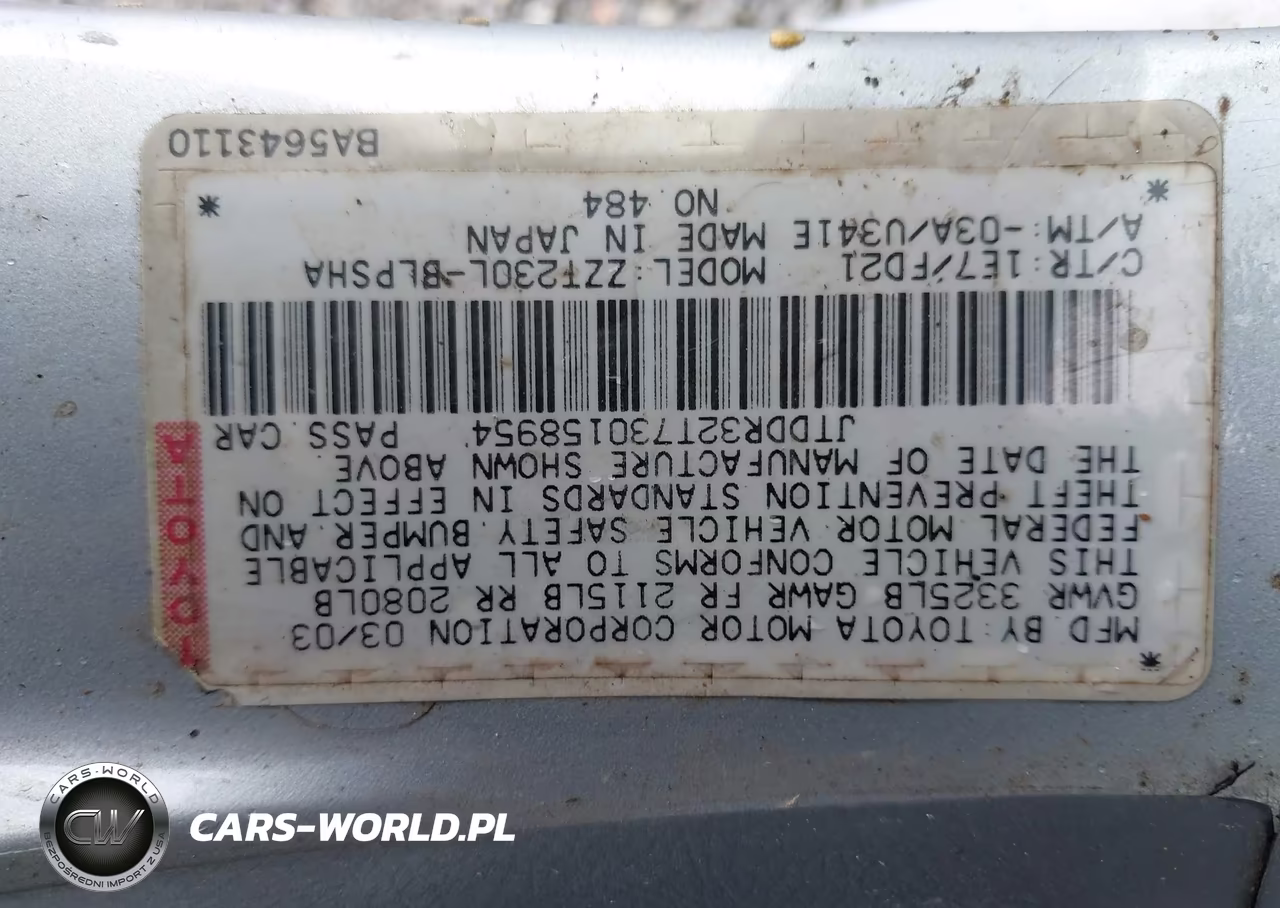 2003 Toyota Celica Gt VIN:JTDDR32T730158954 - 9