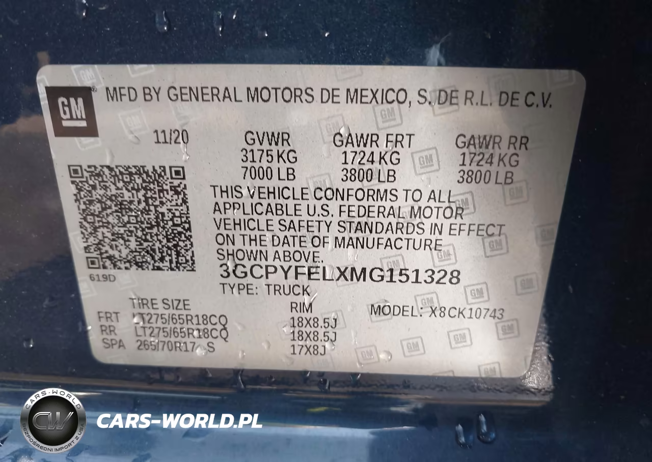 2021 Chevrolet Silverado 1500 4Wd Standard Bed Lt Trail Boss VIN:3GCPYFELXMG151328 - 9