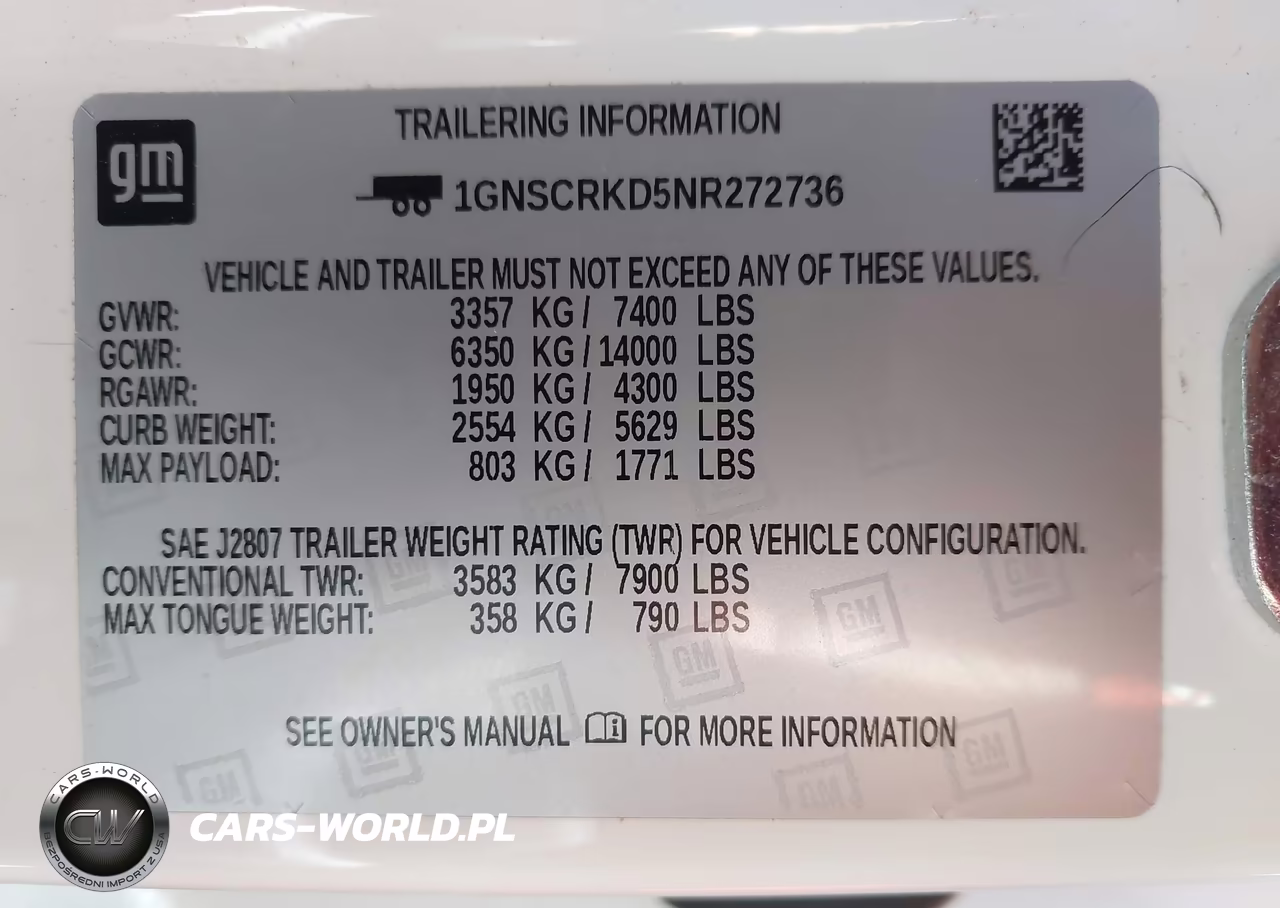 2022 Chevrolet Tahoe 2Wd Rst VIN:1GNSCRKD5NR272736 - 9