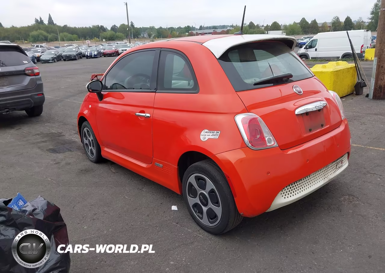 2013 Fiat 500E Battery Electric VIN:3C3CFFGE7DT744210 - 3
