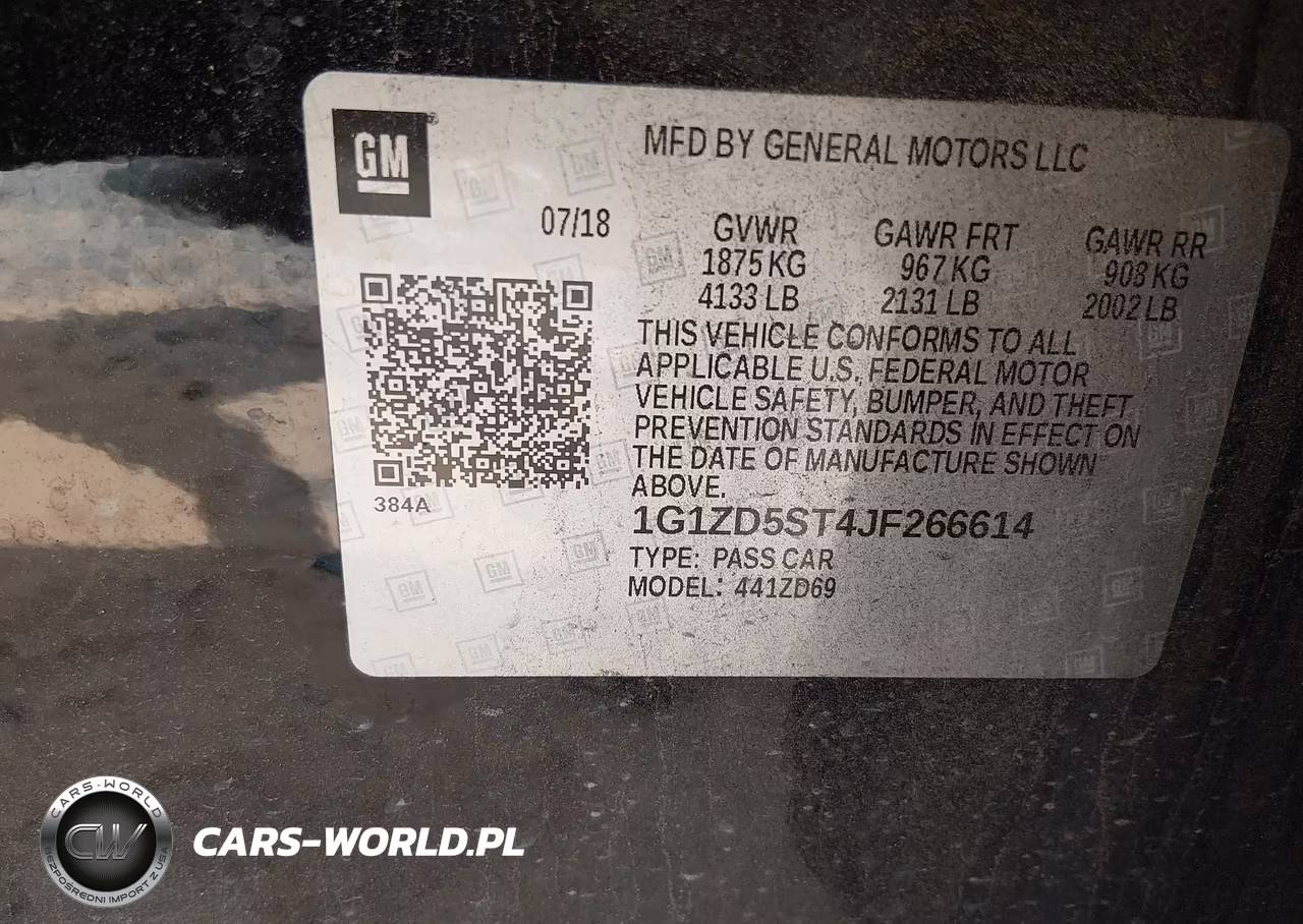 2018 Chevrolet Malibu Lt VIN:1G1ZD5ST4JF266614 - 9