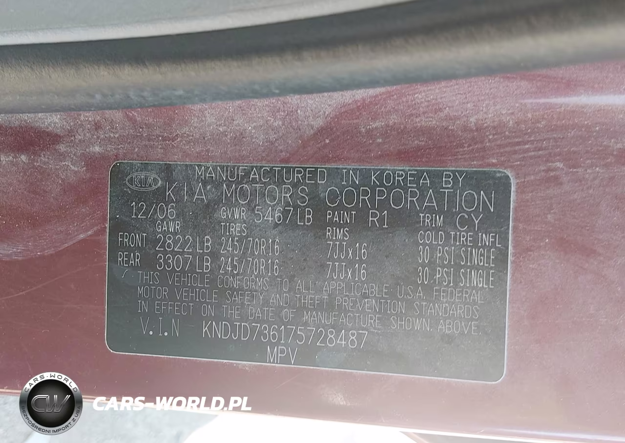2007 Kia Sorento Lx VIN:KNDJD736175728487 - 9