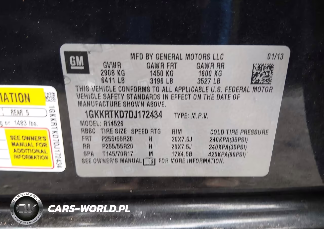 2013 GMC Acadia Denali VIN:1GKKRTKD7DJ172434 - 9