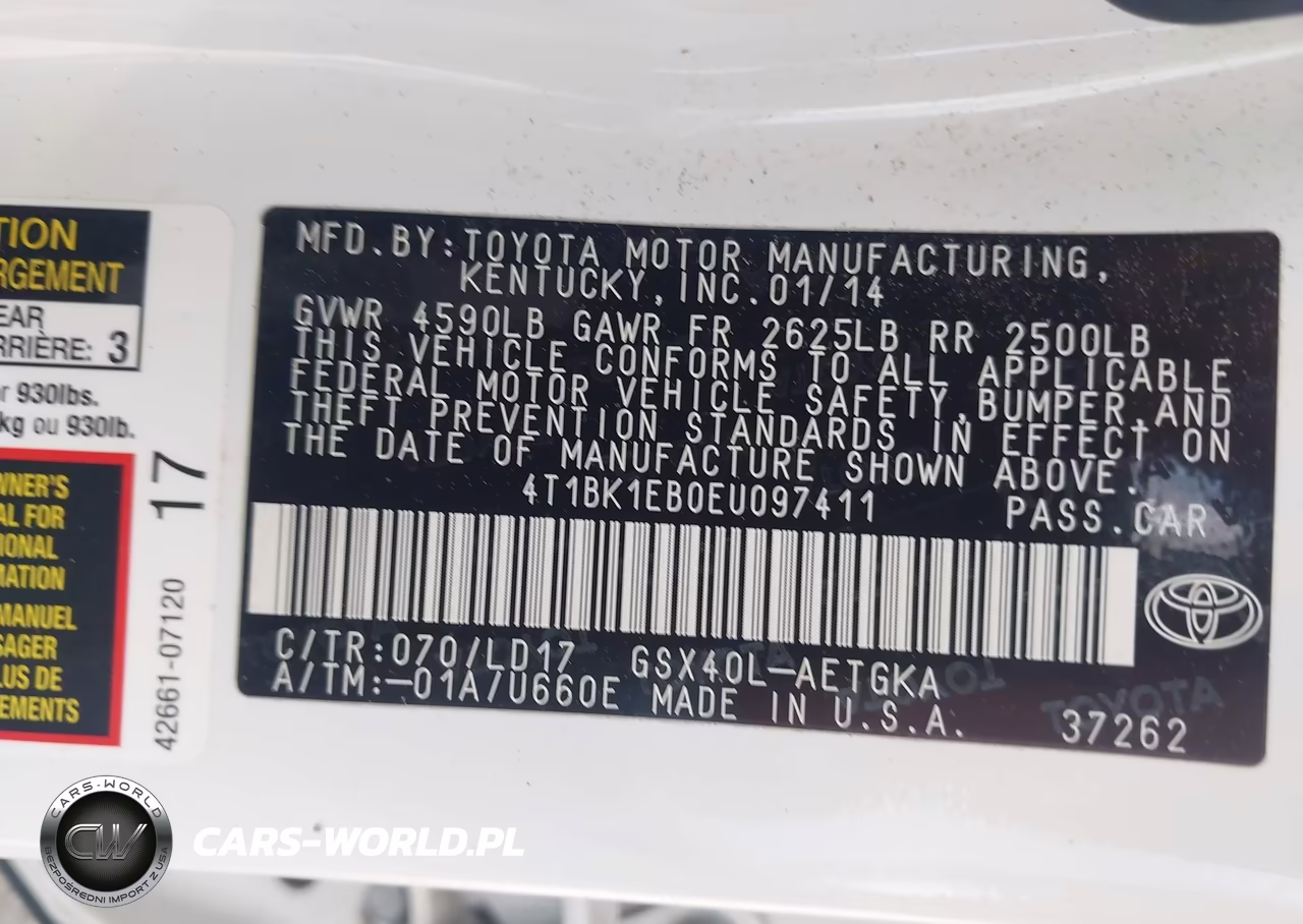 2014 Toyota Avalon Xle VIN:4T1BK1EB0EU097411 - 9