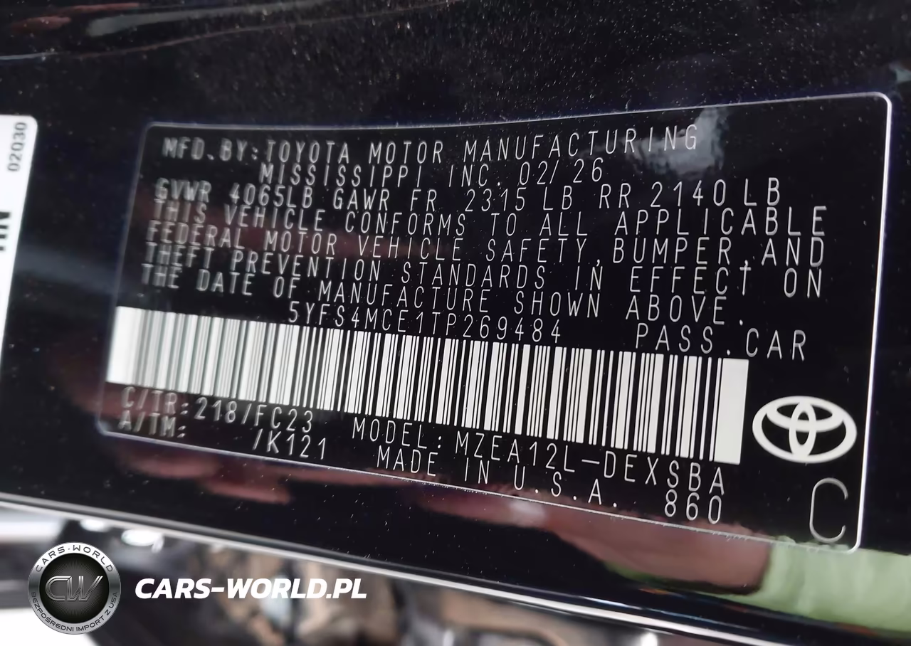 2026 Toyota Corolla Se VIN:5YFS4MCE1TP269484 - 9