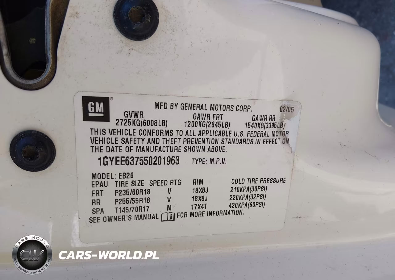 2005 Cadillac Srx V6 VIN:1GYEE637550201963 - 9