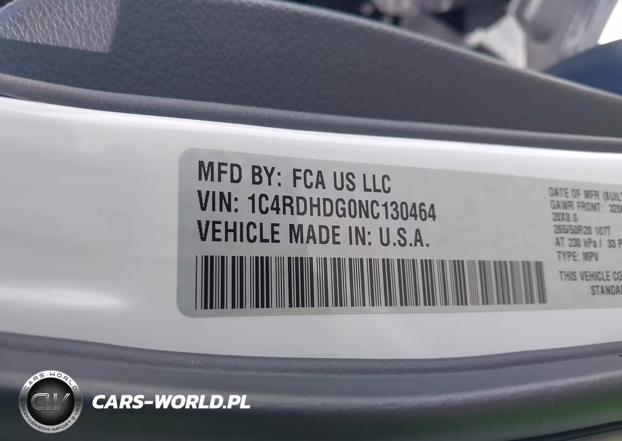2022 Dodge Durango Gt Rwd VIN:1C4RDHDG0NC130464 - 9