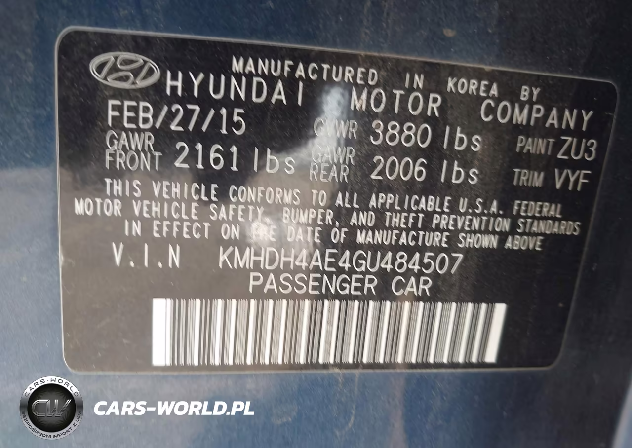 2016 Hyundai Elantra Value Edition VIN:KMHDH4AE4GU484507 - 9