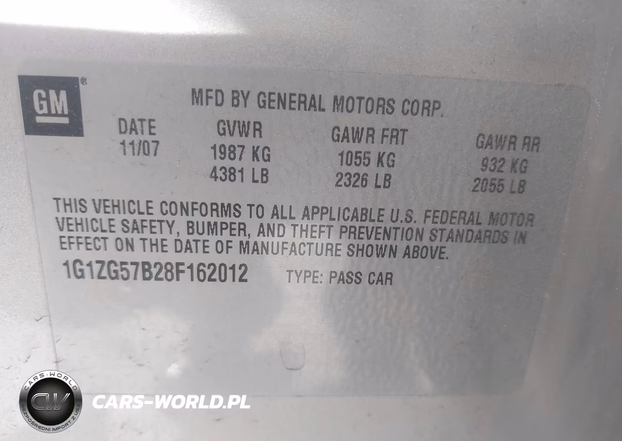 2008 Chevrolet Malibu Ls VIN:1G1ZG57B28F162012 - 9