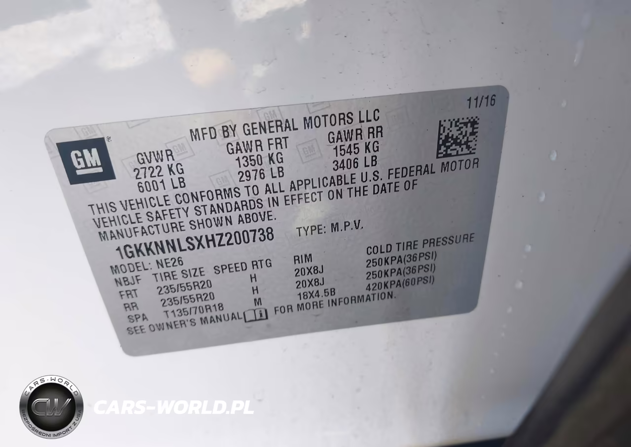 2017 GMC Acadia Slt-2 VIN:1GKKNNLSXHZ200738 - 9