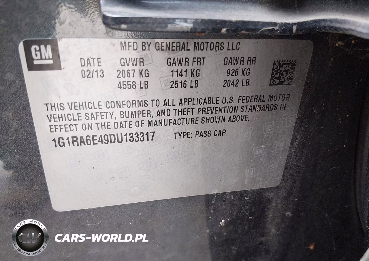 2013 Chevrolet Volt VIN:1G1RA6E49DU133317 - 9