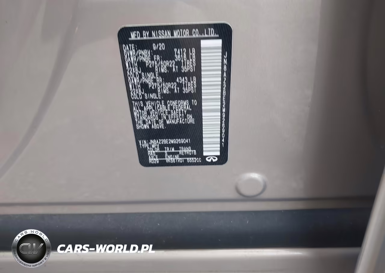2021 Infiniti Qx80 Sensory Awd VIN:JN8AZ2BE2M9269041 - 9