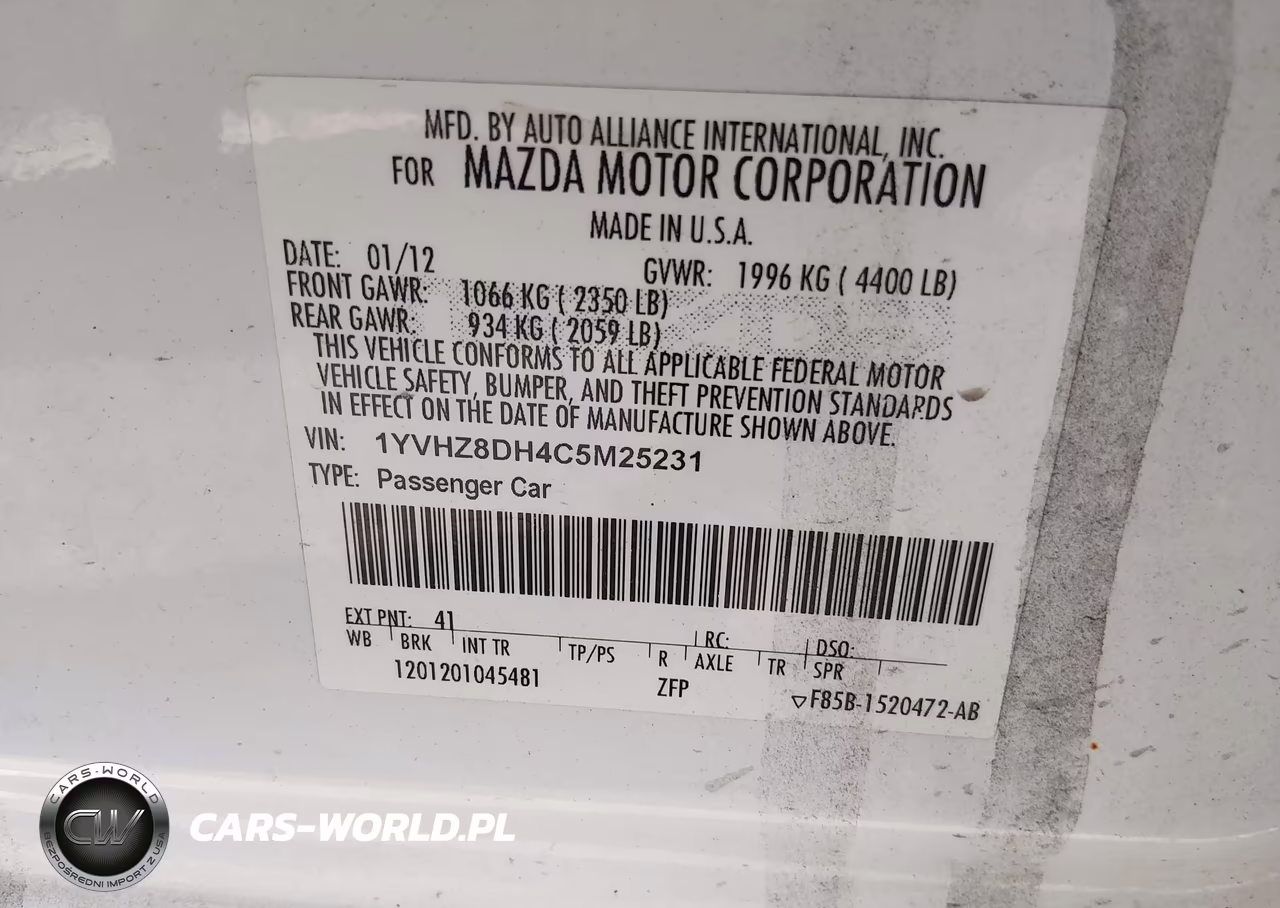 2012 Mazda Mazda6 I Touring VIN:1YVHZ8DH4C5M25231 - 9