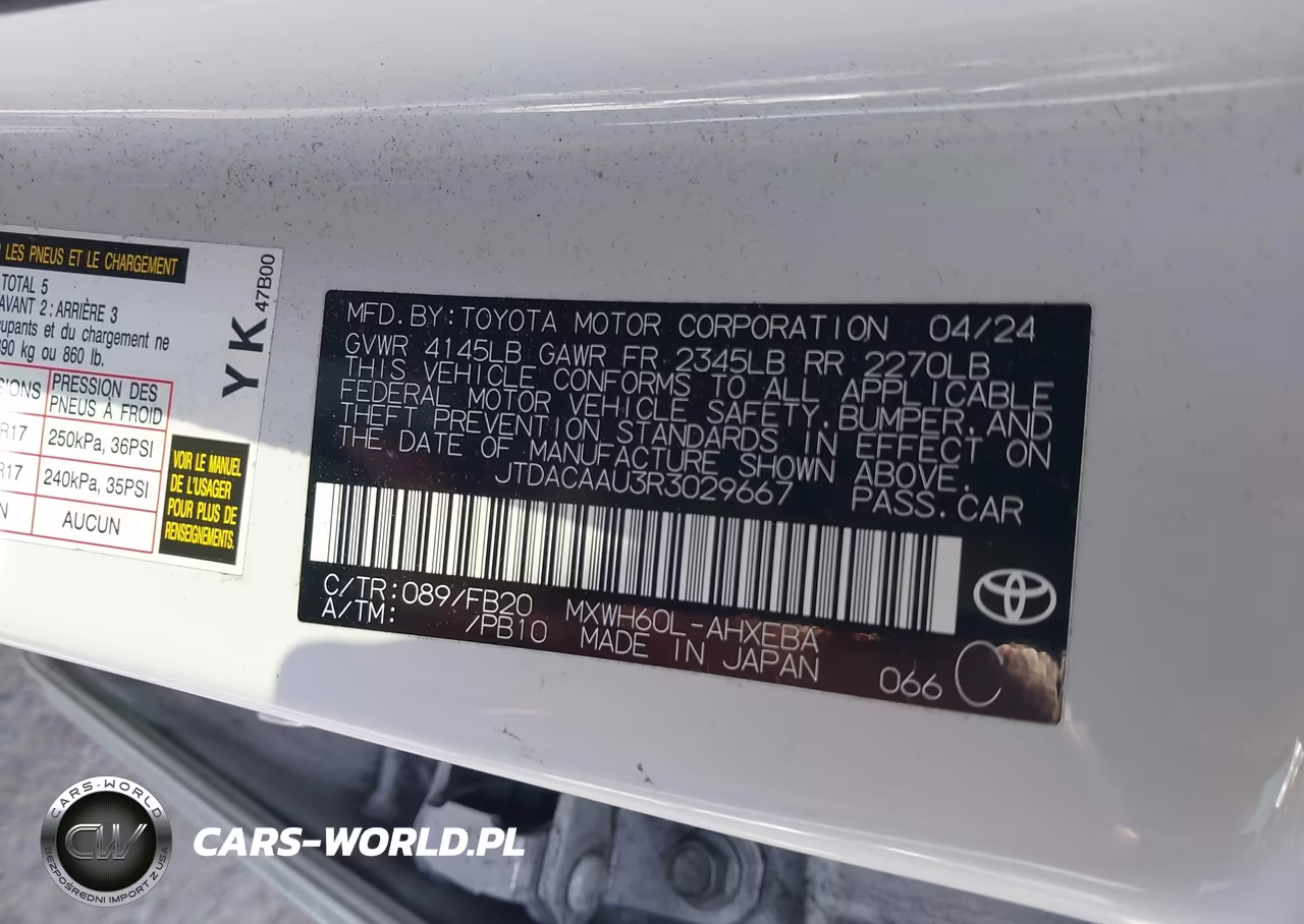 2024 Toyota Prius Le VIN:JTDACAAU3R3029667 - 9
