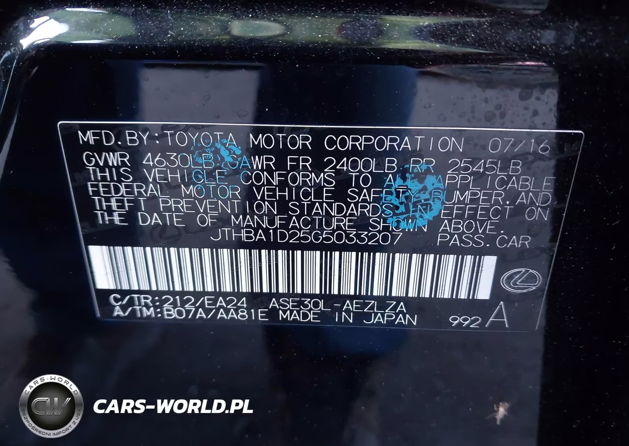 2016 Lexus Is 200T VIN:JTHBA1D25G5033207 - 9