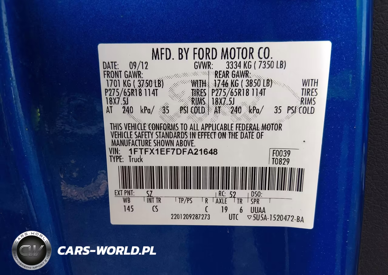 2013 Ford F-150 Stx VIN:1FTFX1EF7DFA21648 - 9