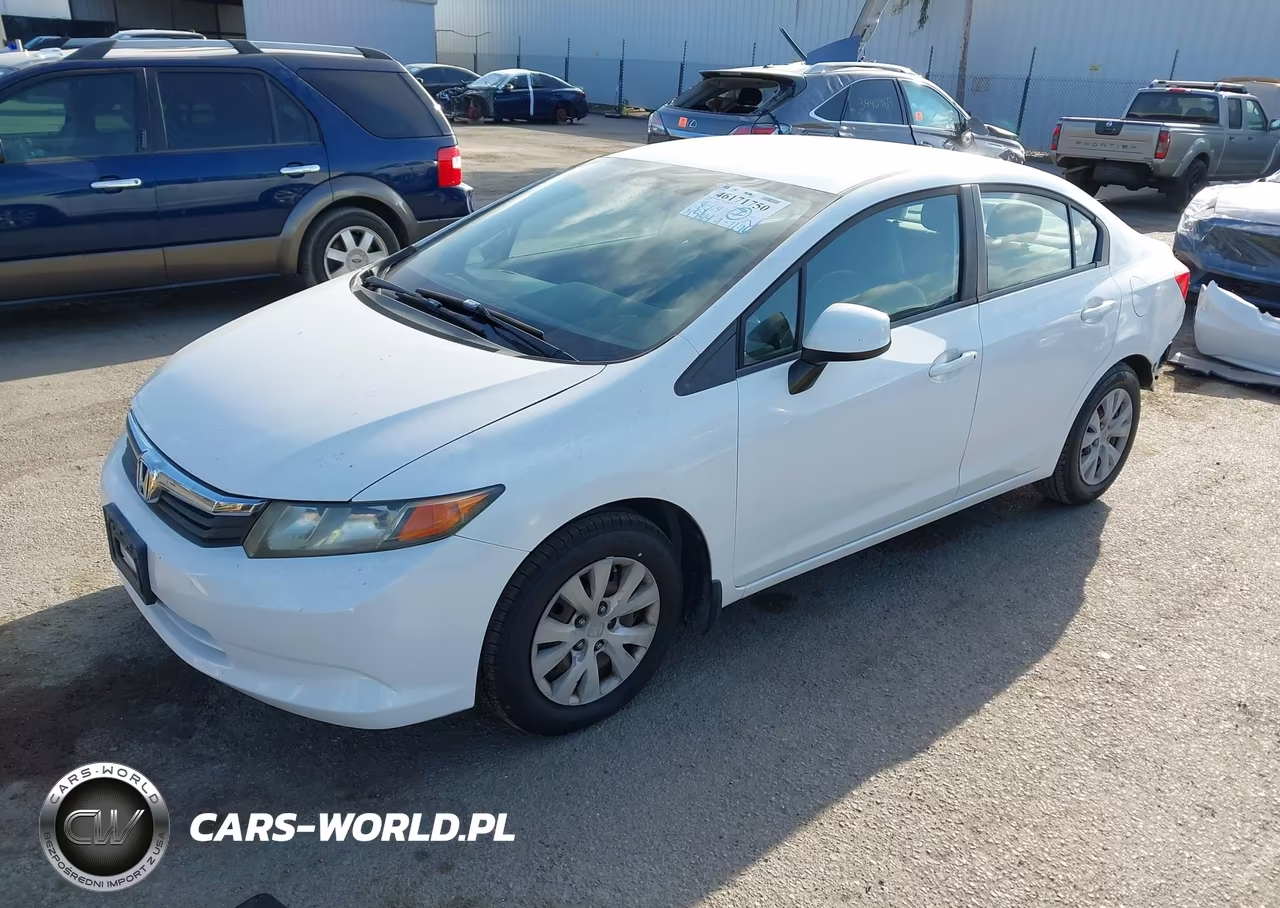 2012 Honda Civic Lx VIN:2HGFB2F55CH548497 - 2
