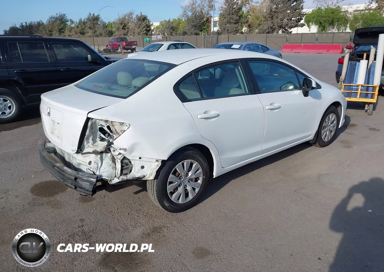 2012 Honda Civic Lx VIN:2HGFB2F55CH548497 - 4