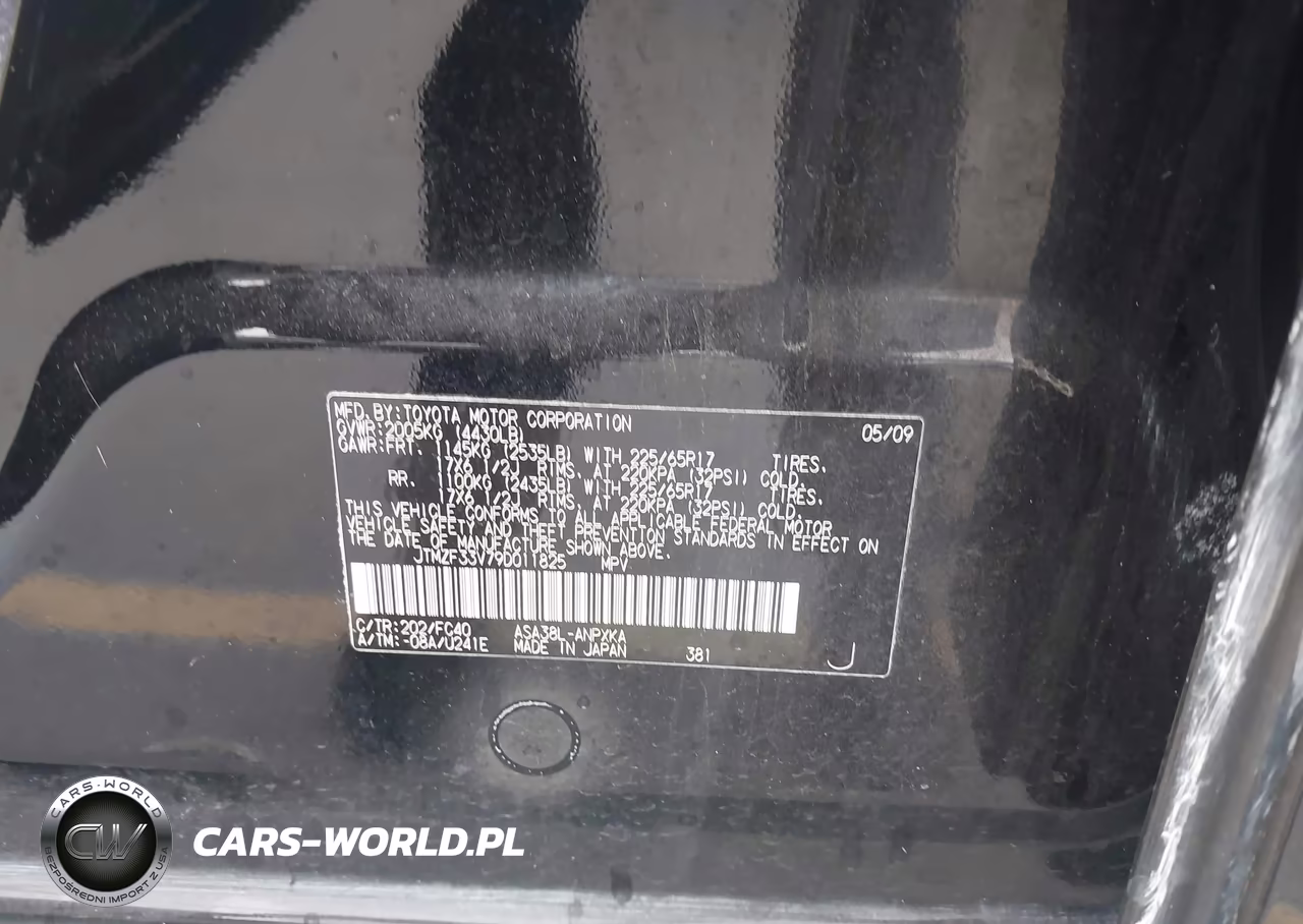 2009 Toyota Rav4 VIN:JTMZF33V79D011825 - 9