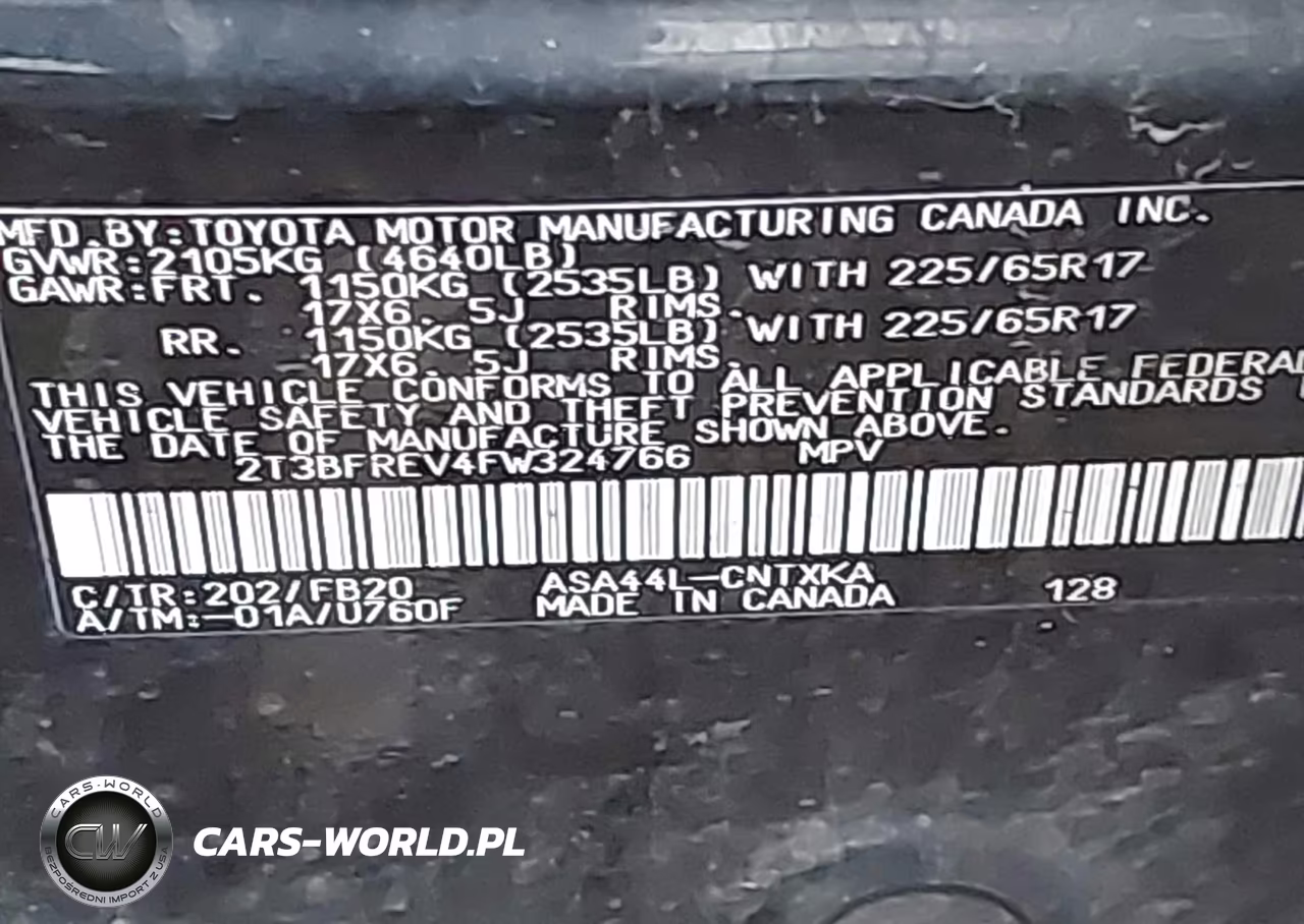 2015 Toyota Rav4 Le VIN:2T3BFREV4FW324766 - 9
