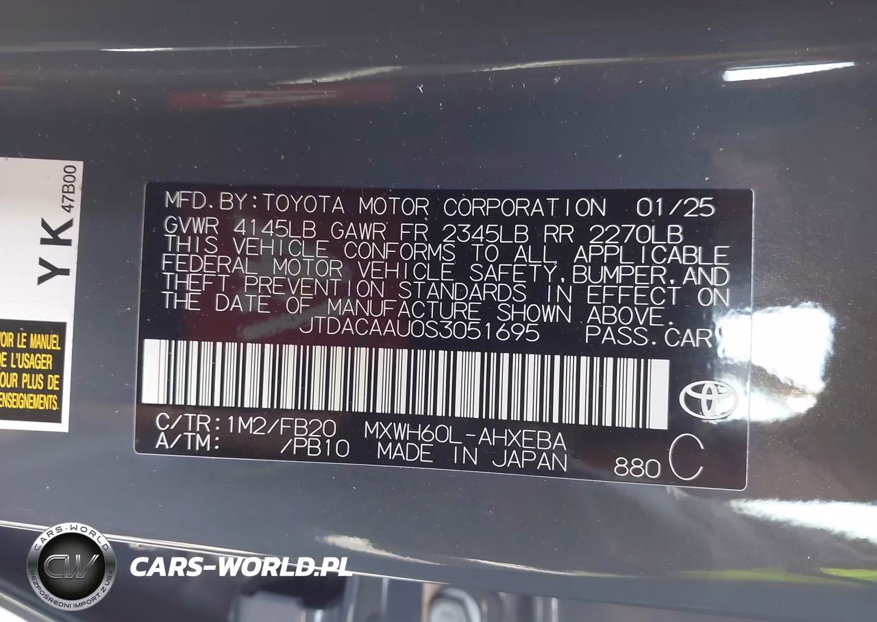 2025 Toyota Prius Le VIN:JTDACAAU0S3051695 - 9