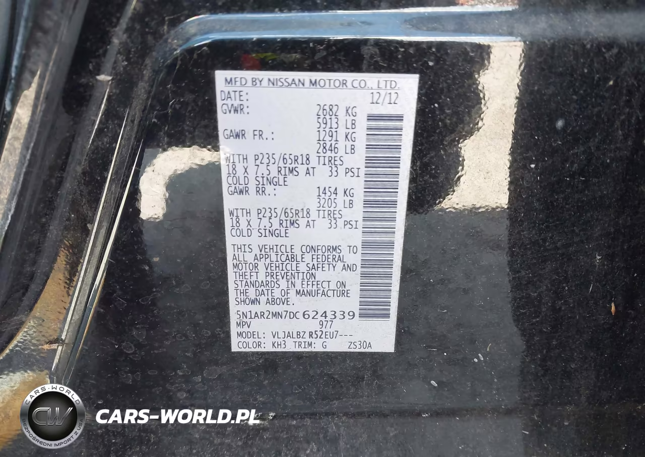 2013 Nissan Pathfinder S VIN:5N1AR2MN7DC624339 - 9