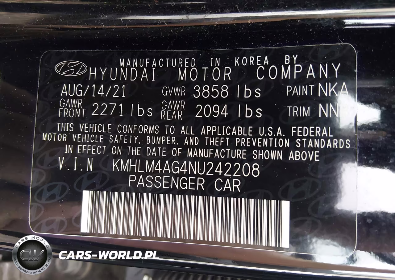 2022 Hyundai Elantra Sel VIN:KMHLM4AG4NU242208 - 9
