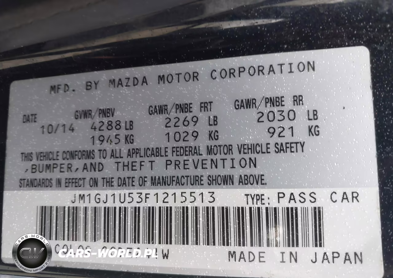 2015 Mazda Mazda6 I Sport VIN:JM1GJ1U53F1215513 - 9