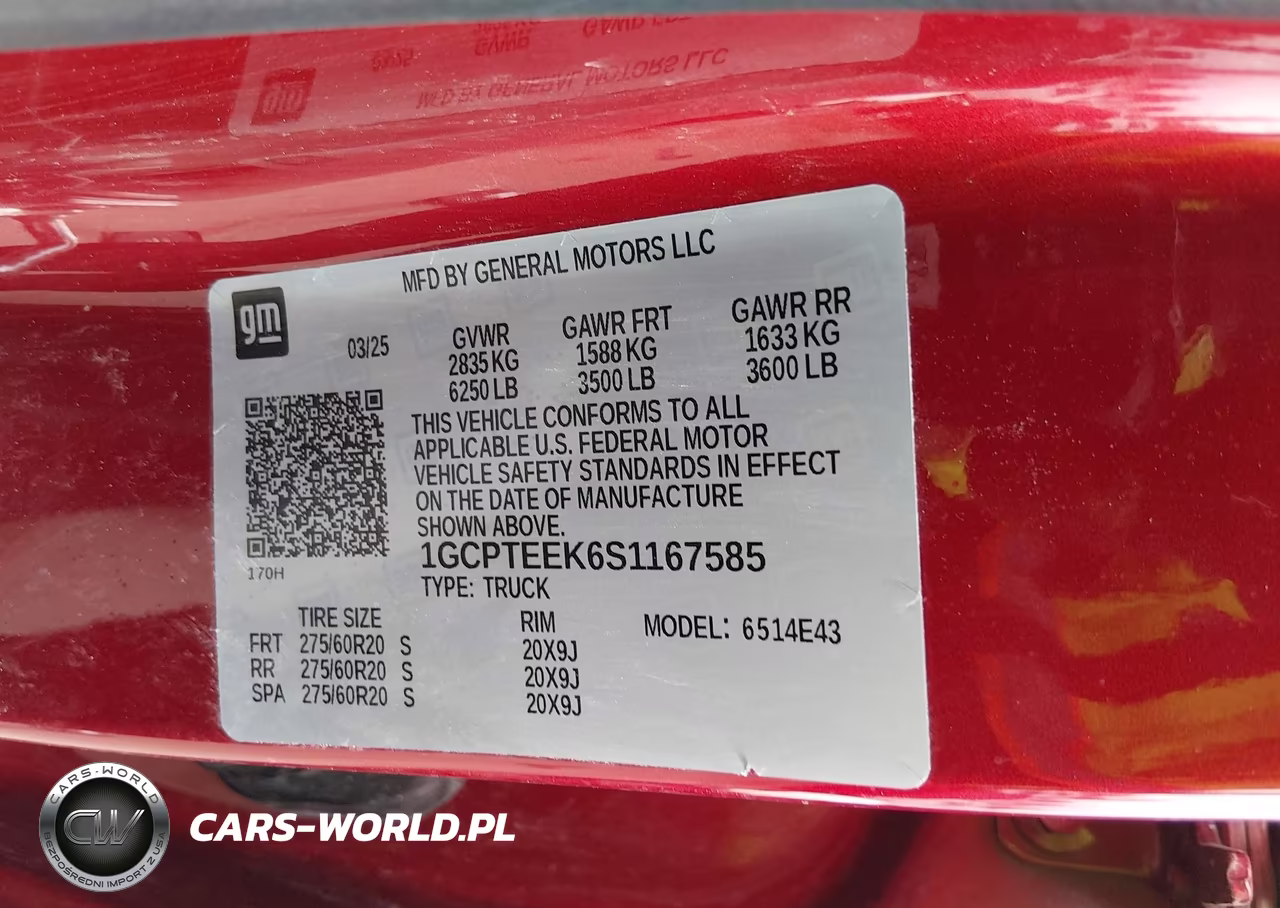 2025 Chevrolet Colorado Trail Boss VIN:1GCPTEEK6S1167585 - 9
