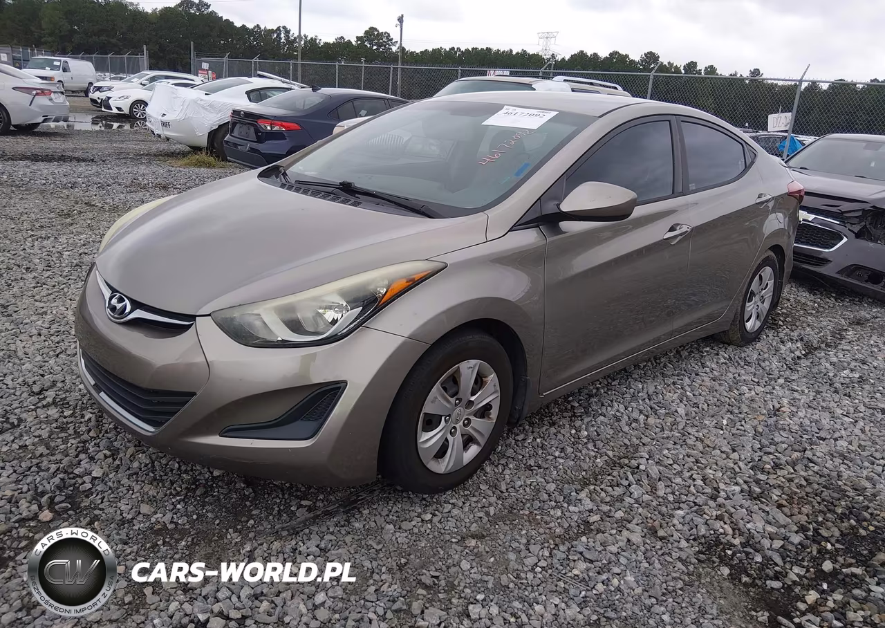 2016 Hyundai Elantra Se VIN:5NPDH4AE5GH742189 - 2
