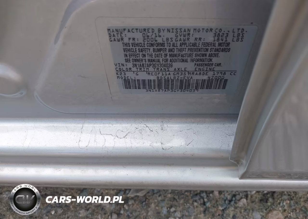 2016 Nissan Sentra S VIN:3N1AB7AP3GY304039 - 9