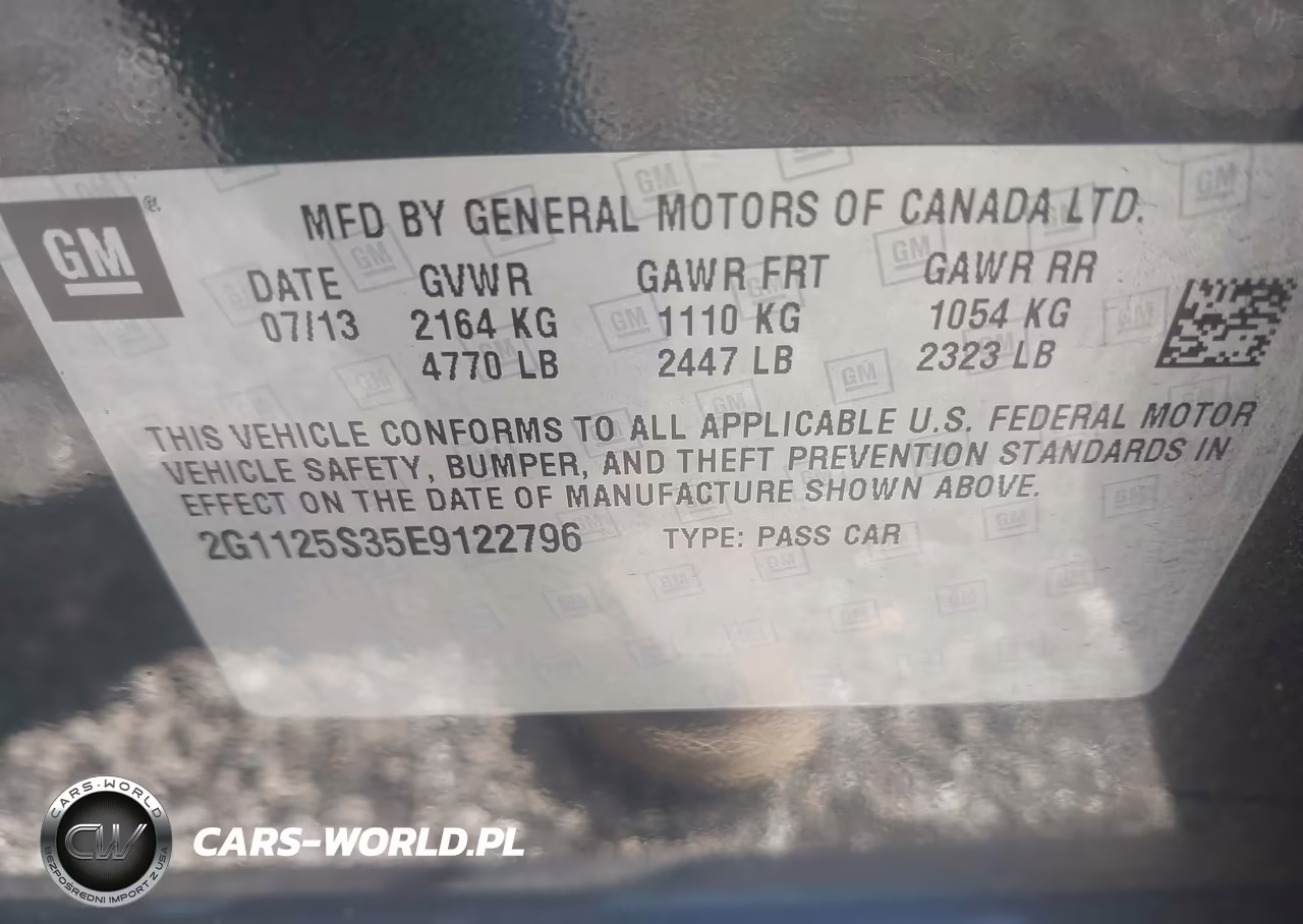 2014 Chevrolet Impala 2Lt VIN:2G1125S35E9122796 - 9