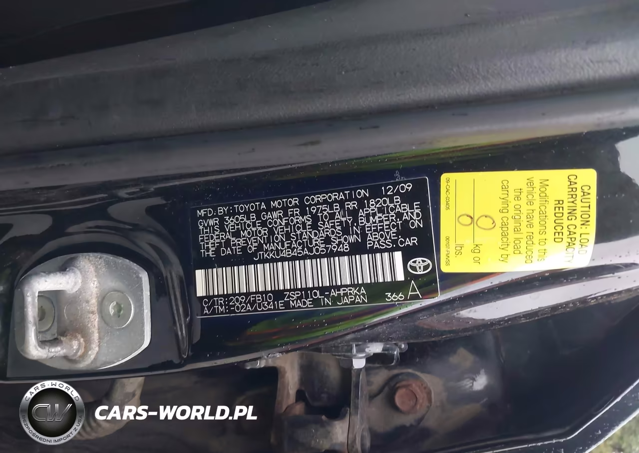 2010 Scion Xd VIN:JTKKU4B45AJ057948 - 9