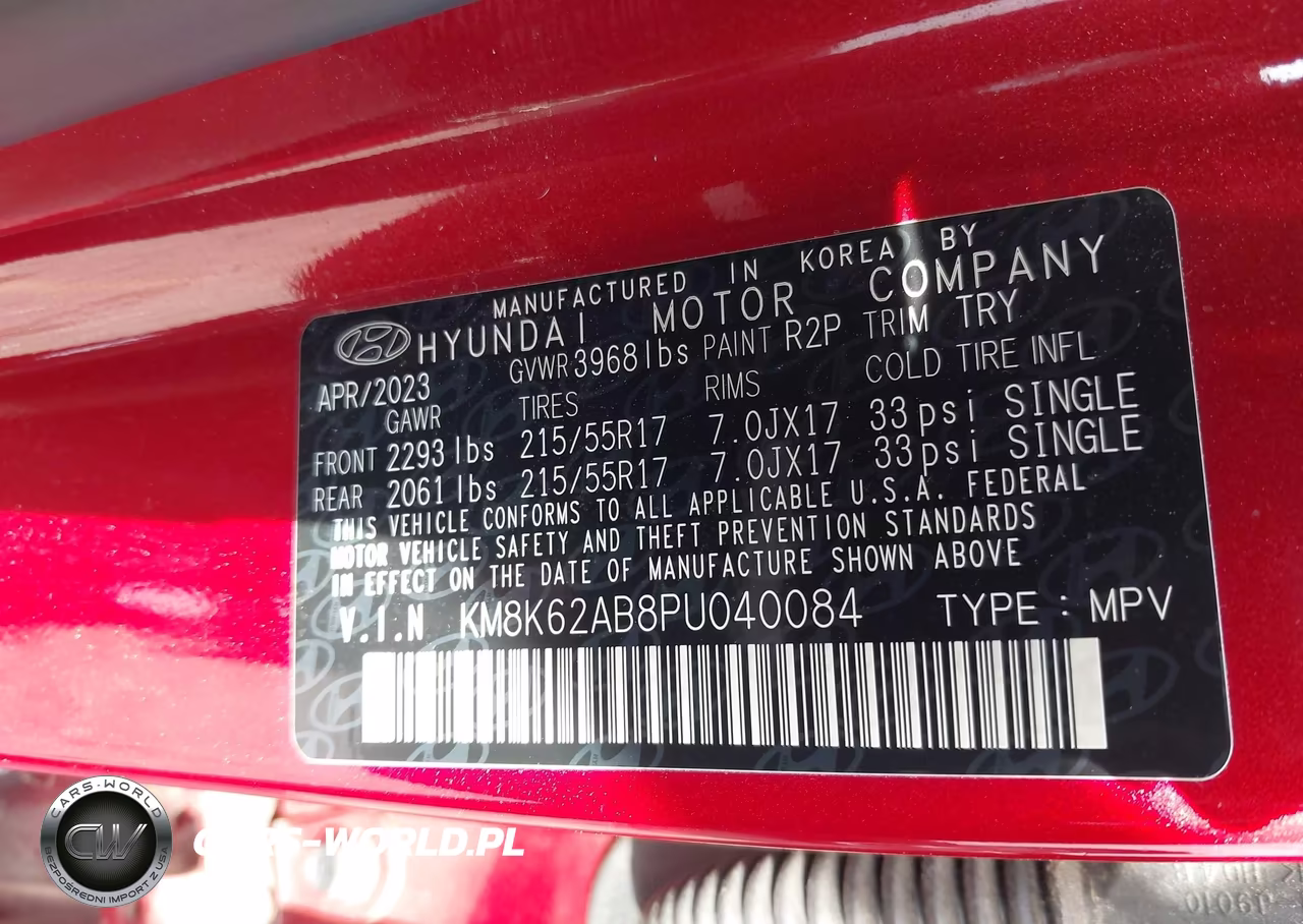2023 Hyundai Kona Sel VIN:KM8K62AB8PU040084 - 9