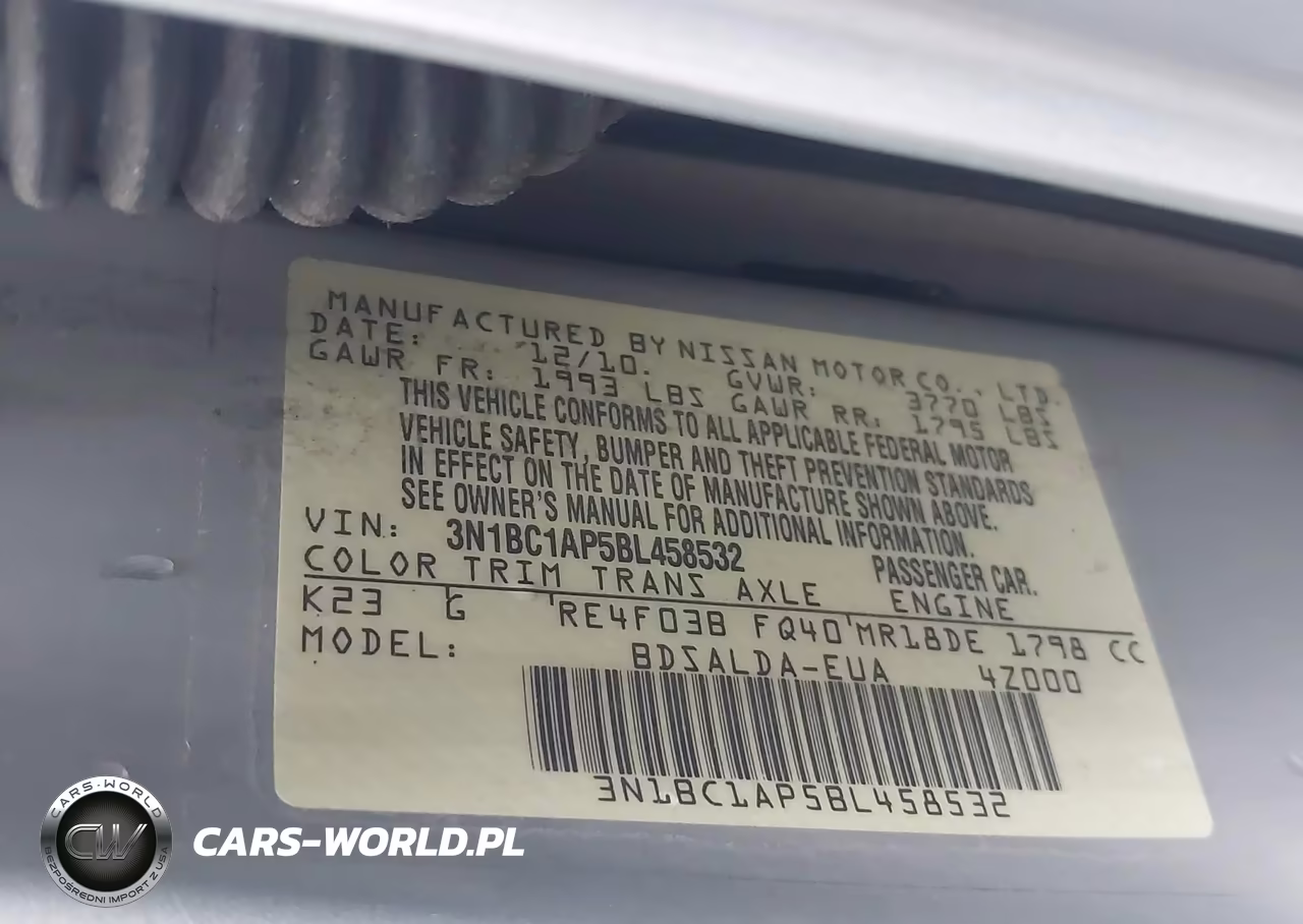 2011 Nissan Versa 1.8S VIN:3N1BC1AP5BL458532 - 9