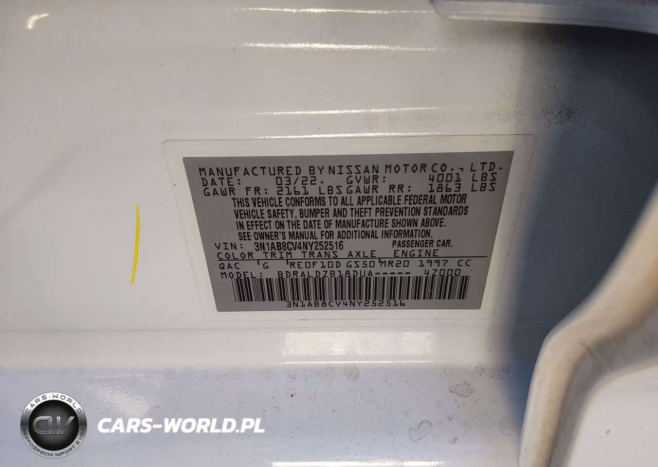 2022 Nissan Sentra Sv Xtronic Cvt VIN:3N1AB8CV4NY252516 - 9