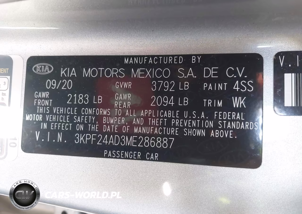 2021 Kia Forte Lxs VIN:3KPF24AD3ME286887 - 9