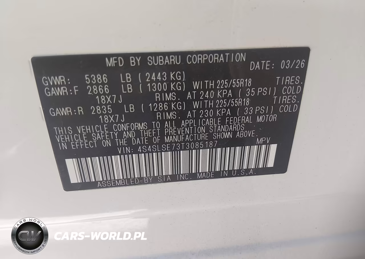 2026 Subaru Forester Premium VIN:4S4SLSE73T3085187 - 9