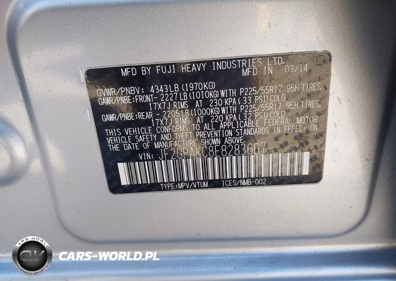 2014 Subaru Xv Crosstrek 2.0I Limited VIN:JF2GPAKC8E8283667 - 9