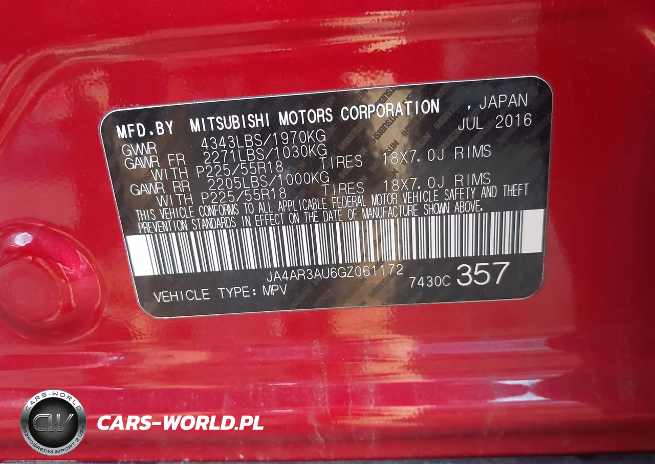 2016 Mitsubishi Outlander Sport 2.0 Es VIN:JA4AR3AU6GZ061172 - 9
