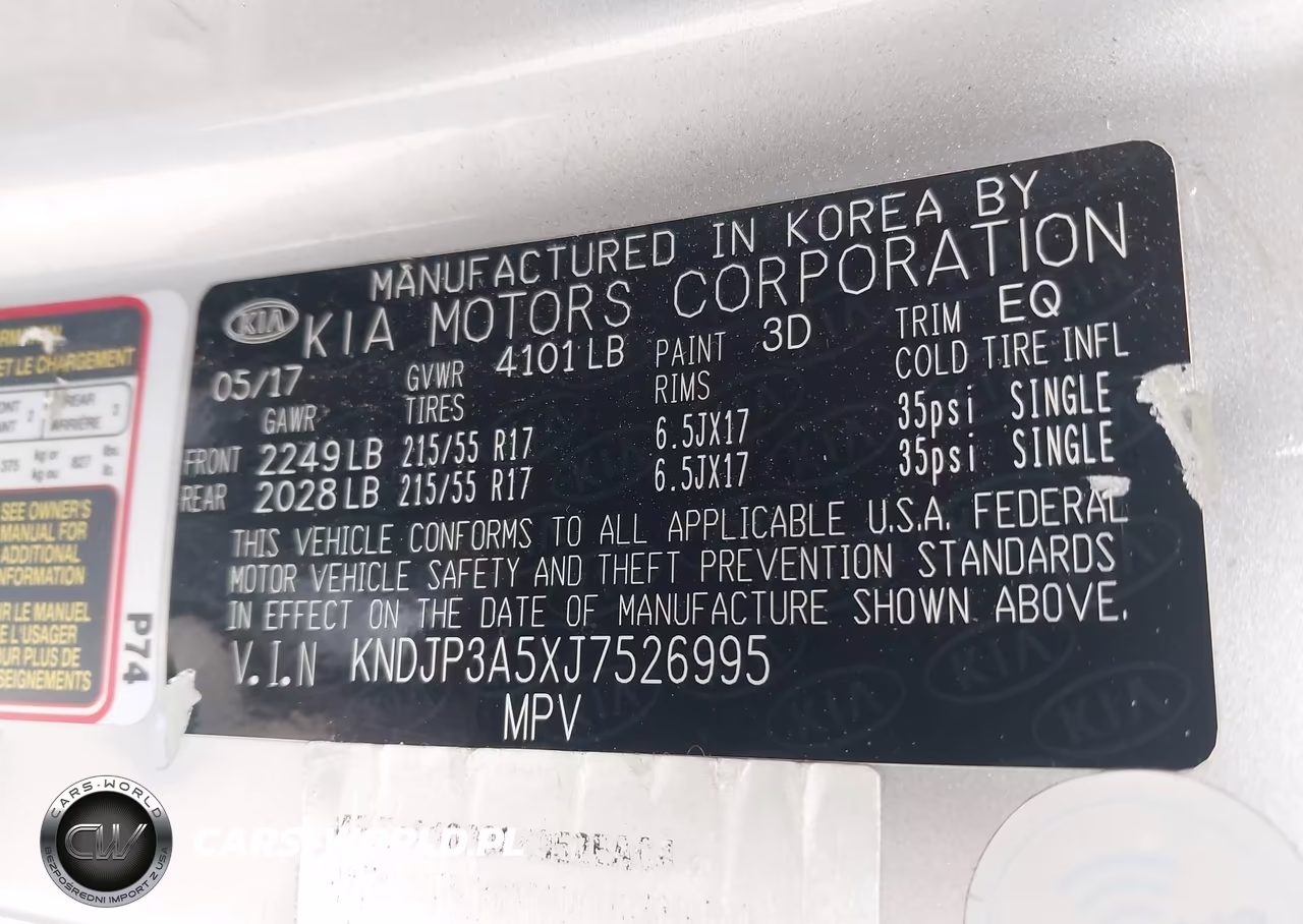 2018 Kia Soul + VIN:KNDJP3A5XJ7526995 - 9