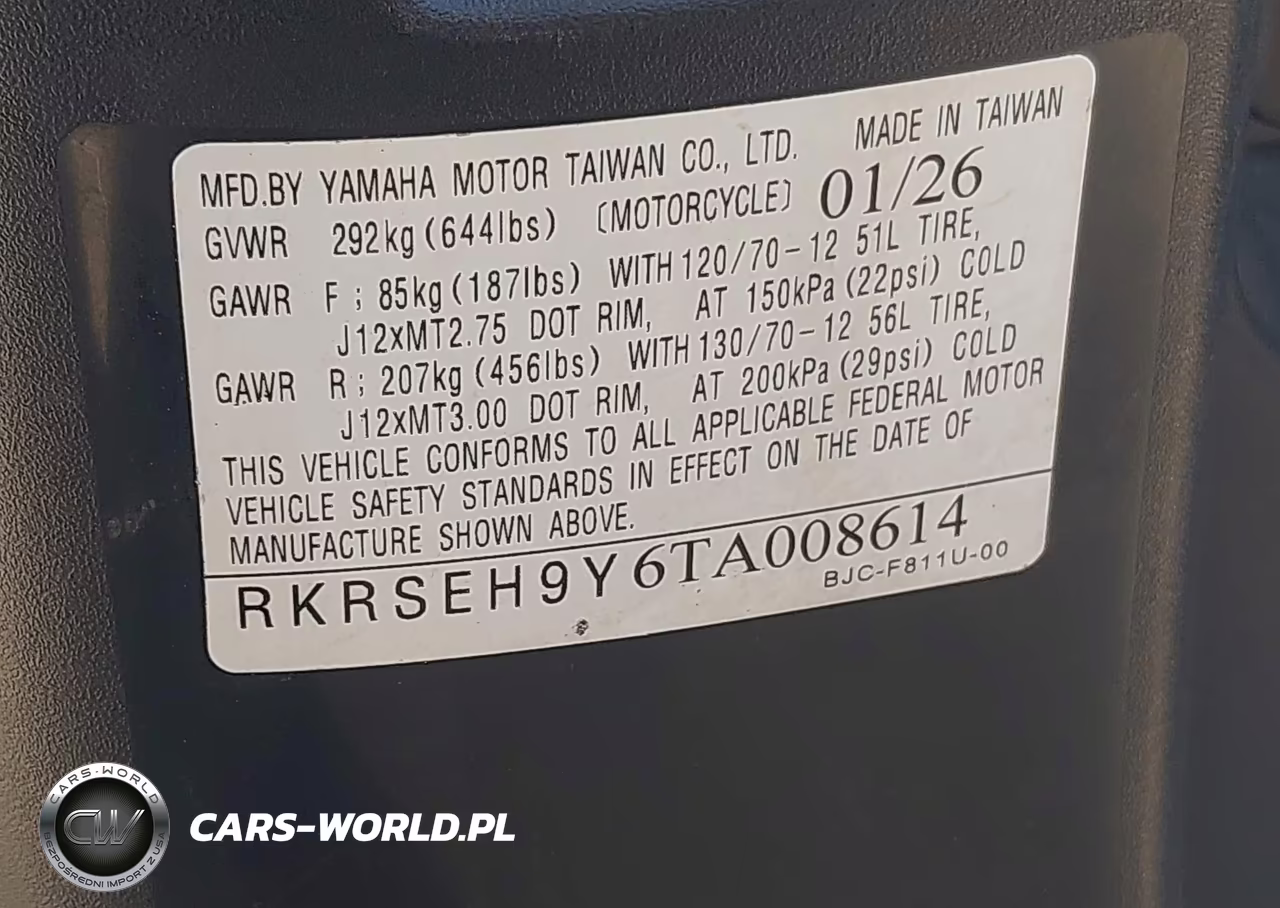 2026 Yamaha Yw125 VIN:RKRSEH9Y6TA008614 - 10
